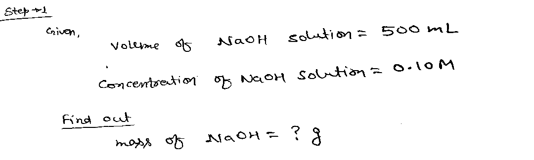 Chemistry homework question answer, step 1, image 1